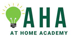 Staff Senate At Home Academy logo with lightbulb