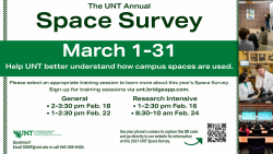 The UNT Annual Space Survey, March 1-31
