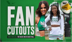 Fan cutouts now available for Mean Green Basketball