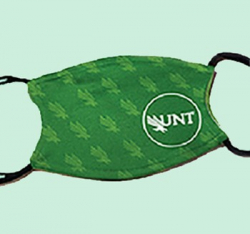 Picture of green UNT face mask